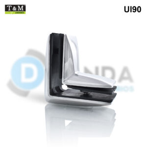 UN90 - uniao 90 para Vidro inox